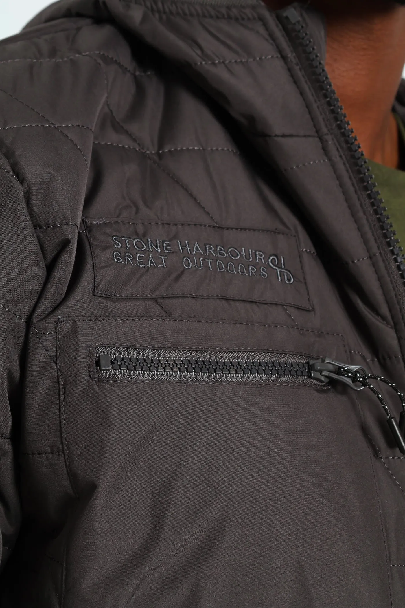 Charcoal Quilted Utility Jacket - Charcoal sold by Edgars product image thumbnail 5