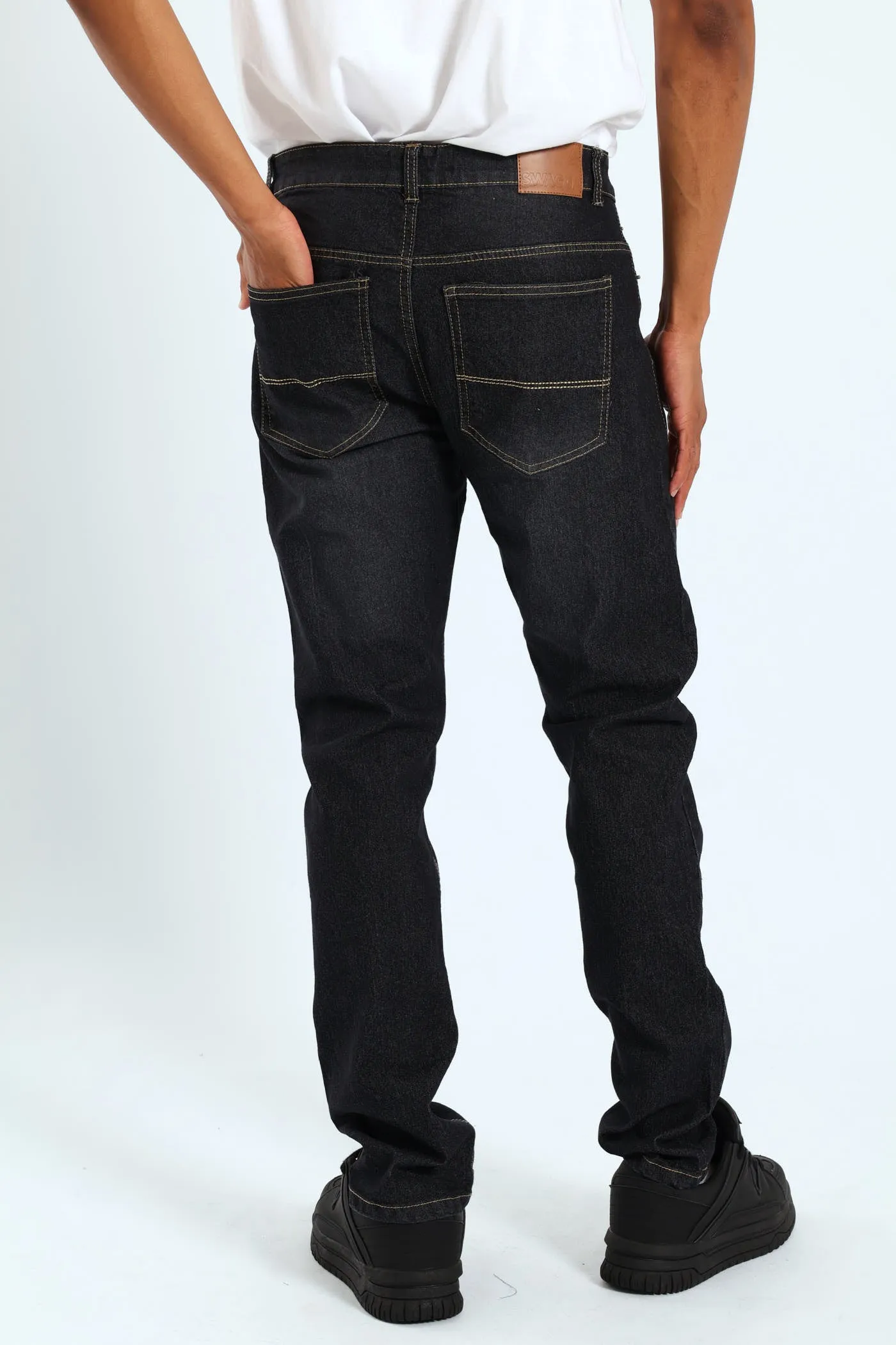 Slim Basic Denim Jean - Blue/Black sold by Edgars product image thumbnail 2
