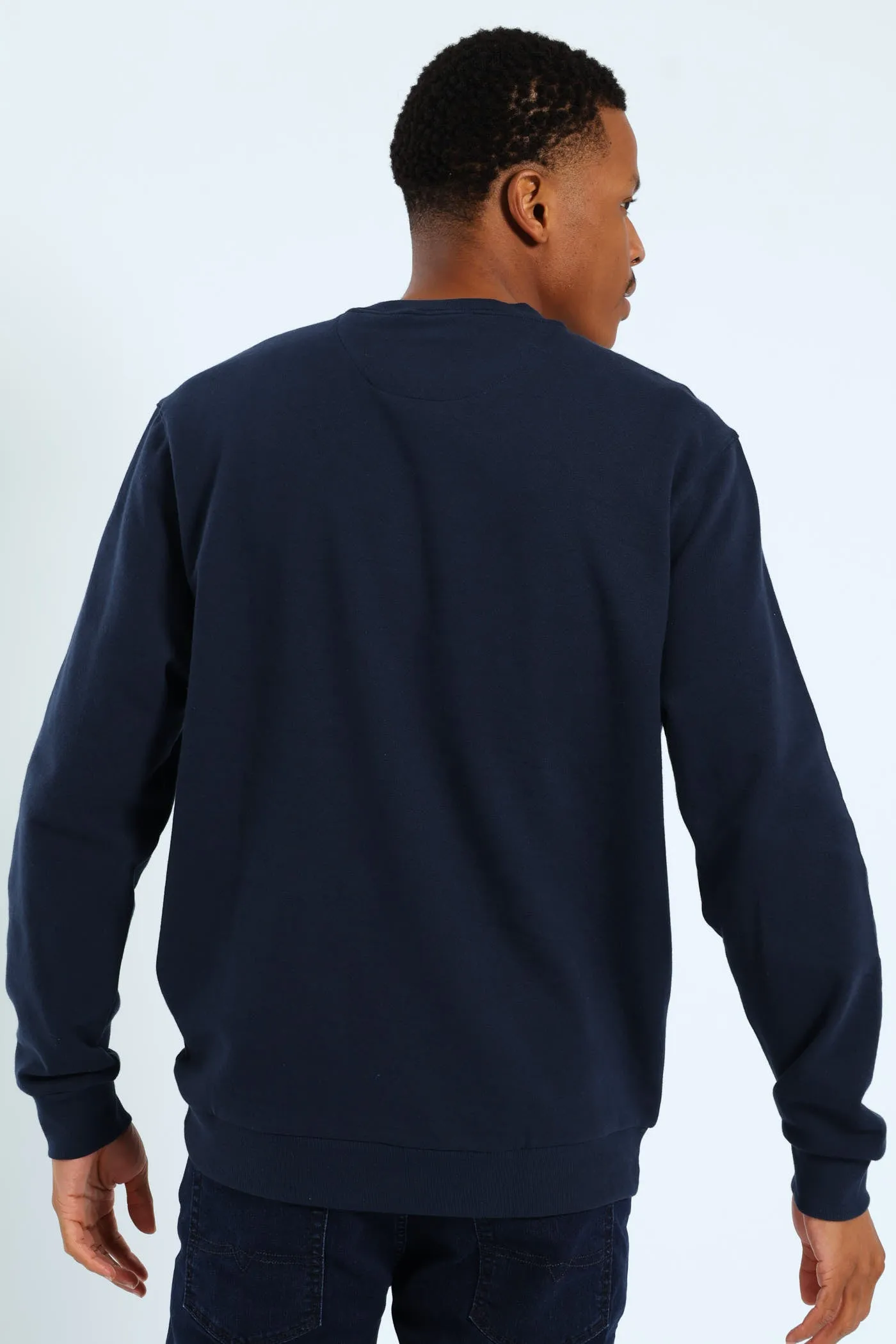 Miles Embroidered Sweater - Navy sold by Edgars product image thumbnail 5