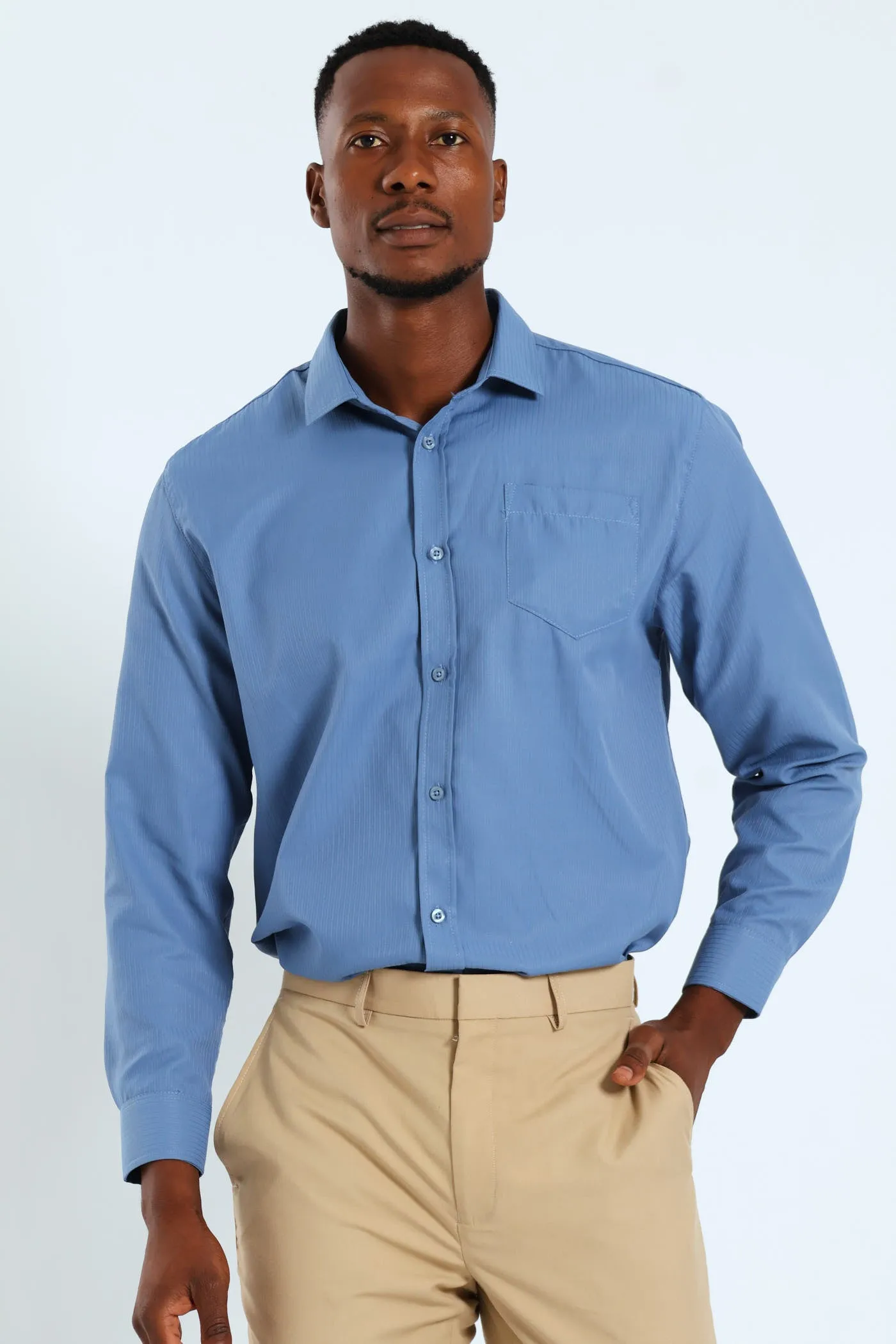 Summer Dobby Shirt - Airforce sold by Edgars product image thumbnail 5