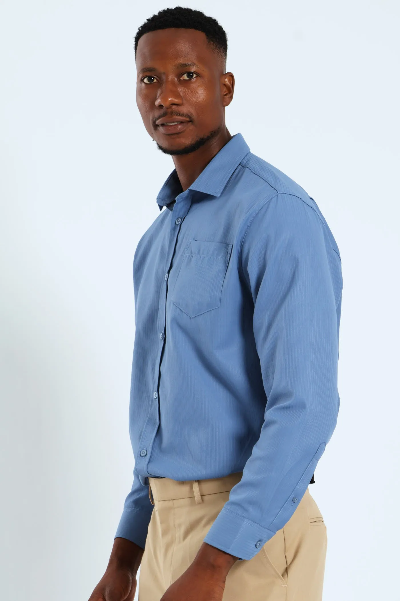 Summer Dobby Shirt - Airforce sold by Edgars product image thumbnail 4