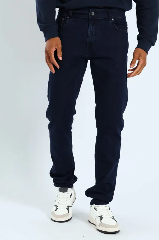 Simon Straight Leg Denim - Blue/Black sold by Edgars