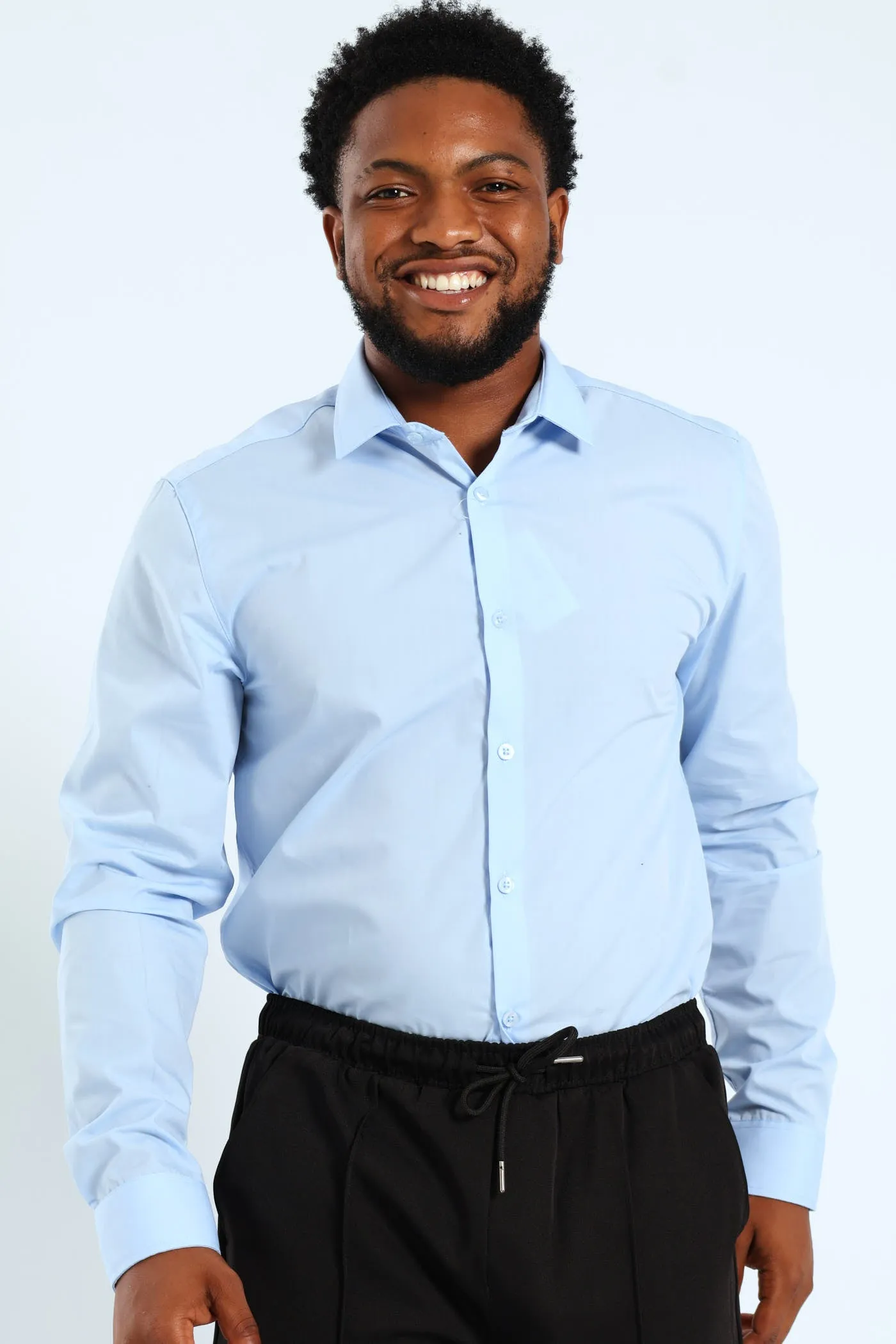 Easy Care Long Sleeve Shirt - Light Blue sold by Edgars product image thumbnail 3