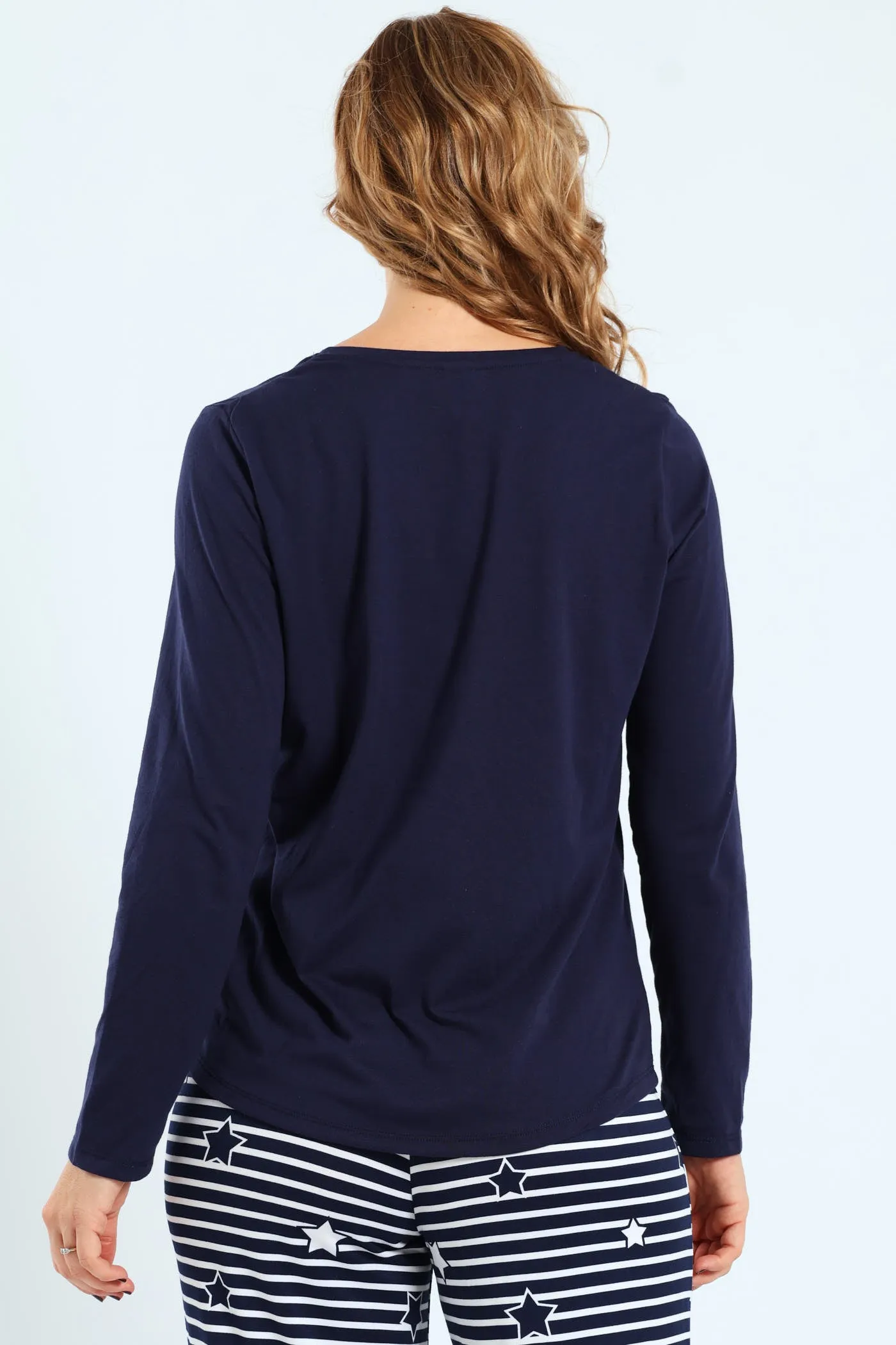 Flower Moon Basic Screen Tee - Navy sold by Edgars product image thumbnail 3