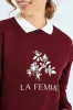 Twofer Active Top With Screen Print - Wine sold by Edgars
