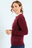 Twofer Active Top With Screen Print - Wine sold by Edgars