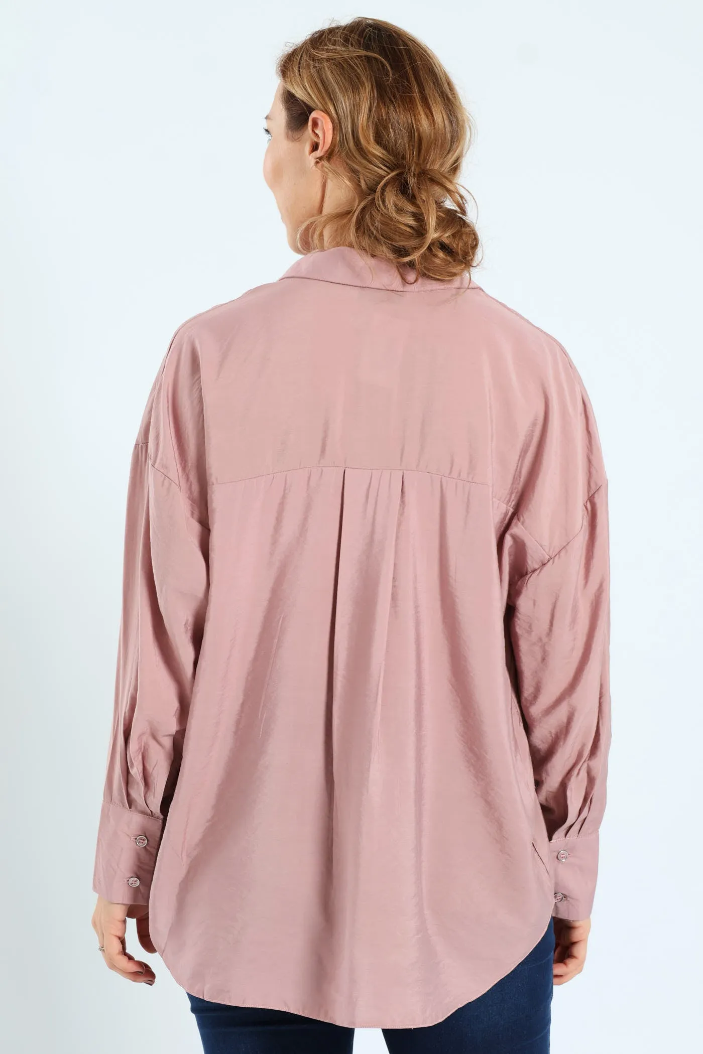 Peach Finish Relaxed Shirt With Cuff Detail - Mauve sold by Edgars product image thumbnail 3
