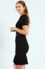 Belted Pleated Frill Hem Work Dress sold by Edgars