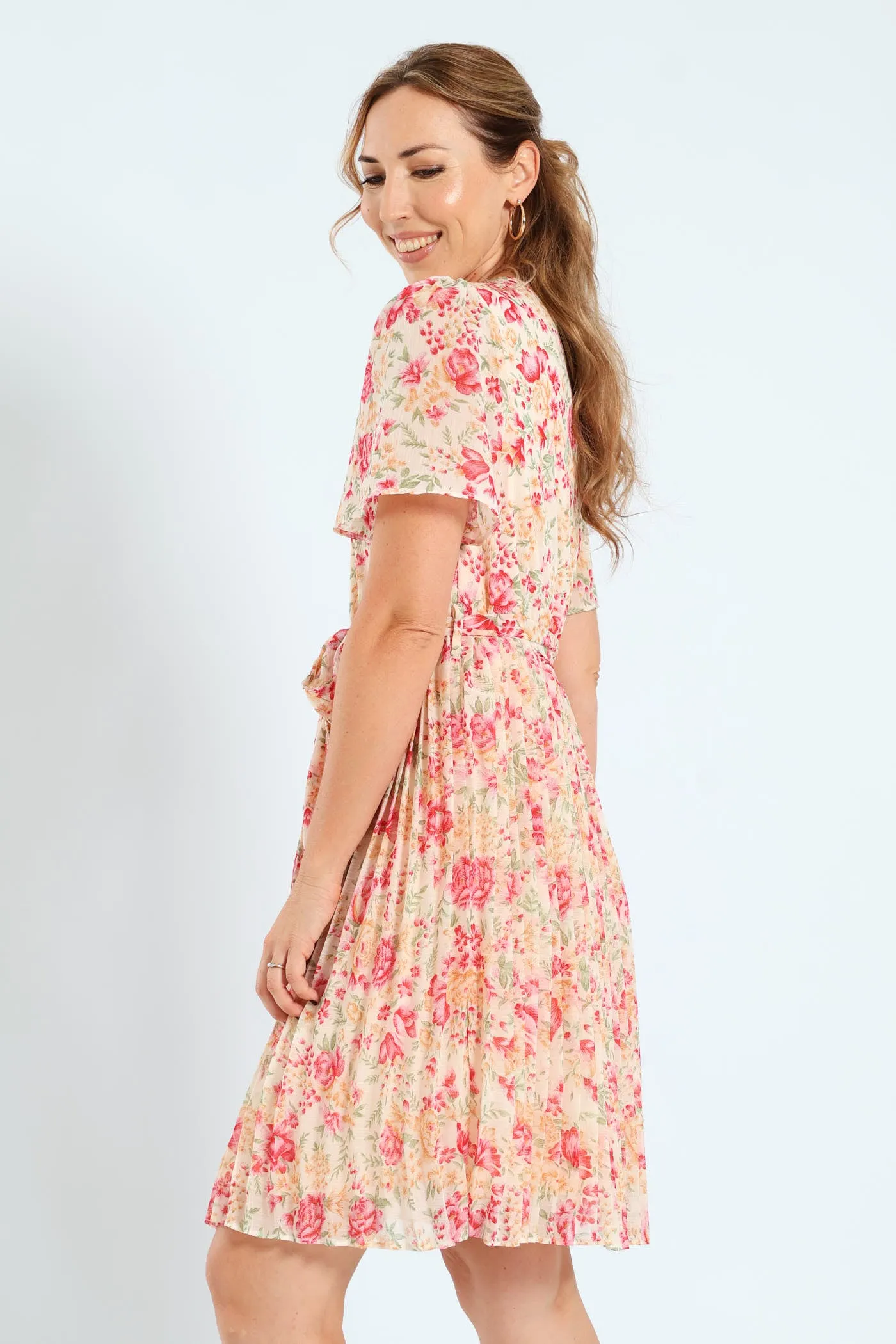 Pleated Keyhole Tea Dress sold by Edgars product image thumbnail 2