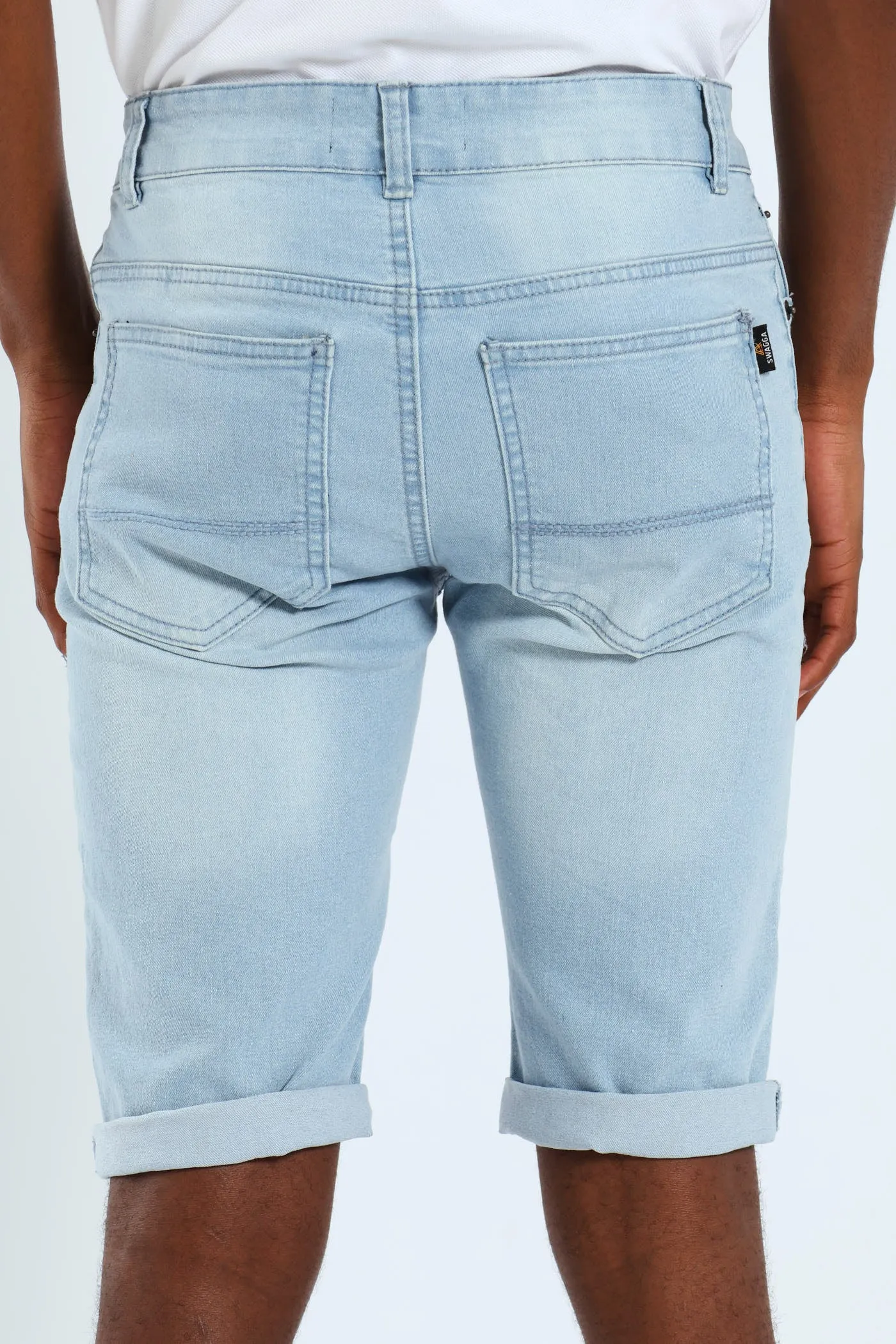 Denim Turnup Shorts - Light Blue sold by Edgars product image thumbnail 3