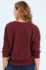 3/4 Sleeve Dolman Ribbed Top - Plum sold by Edgars