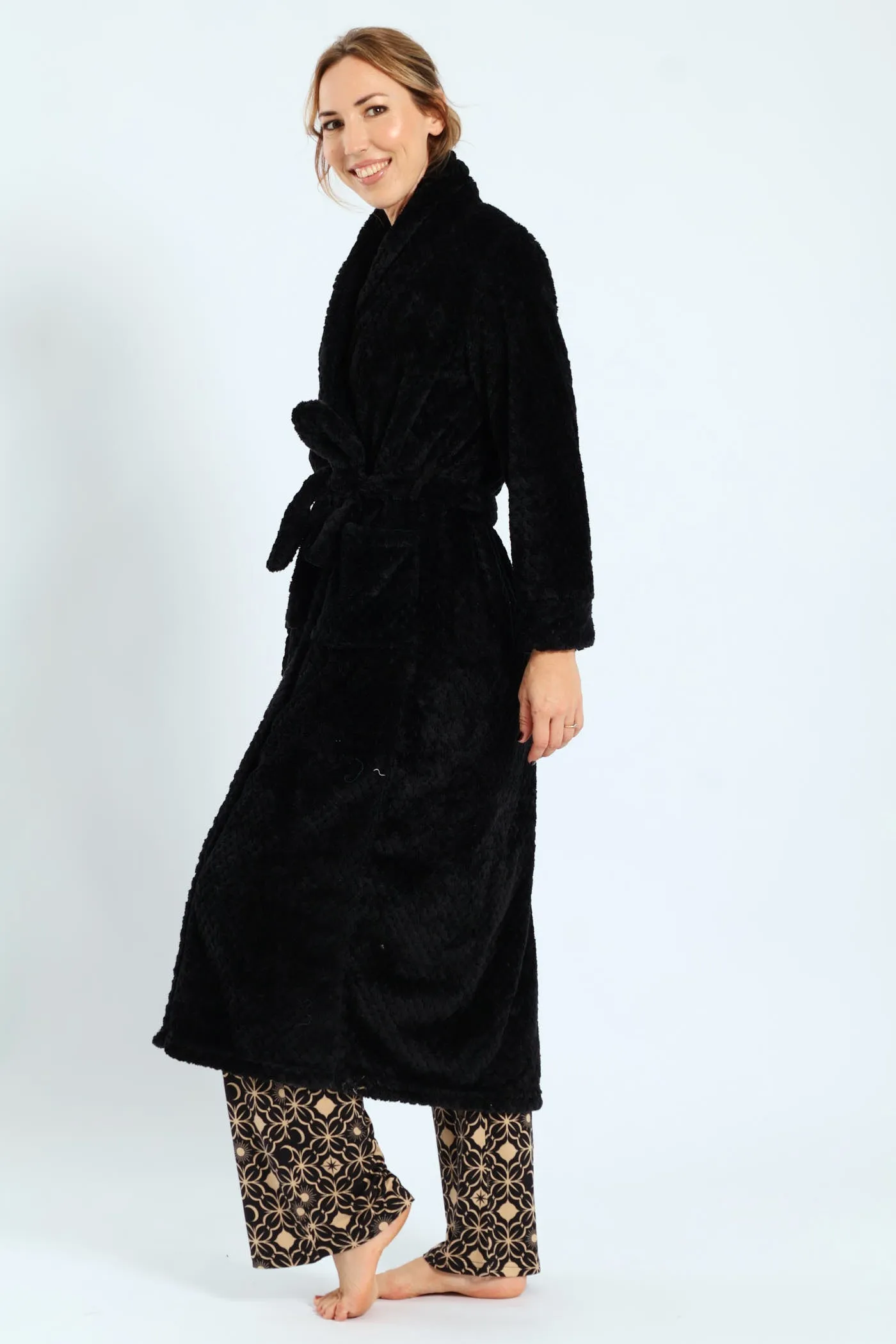 Waffle Textured Gown - Black sold by Edgars product image thumbnail 2