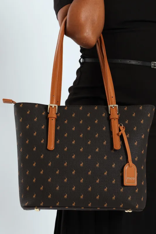 Iconic Medium Tote - Brown sold by Edgars