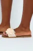 Floral Summer Sandal - Stone sold by Edgars