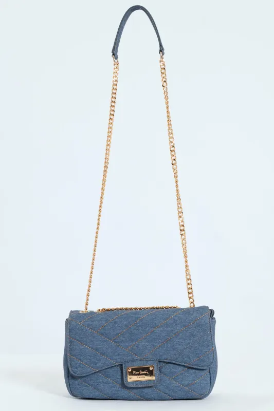 Tessa Shoulder Chain Bag - Denim sold by Edgars