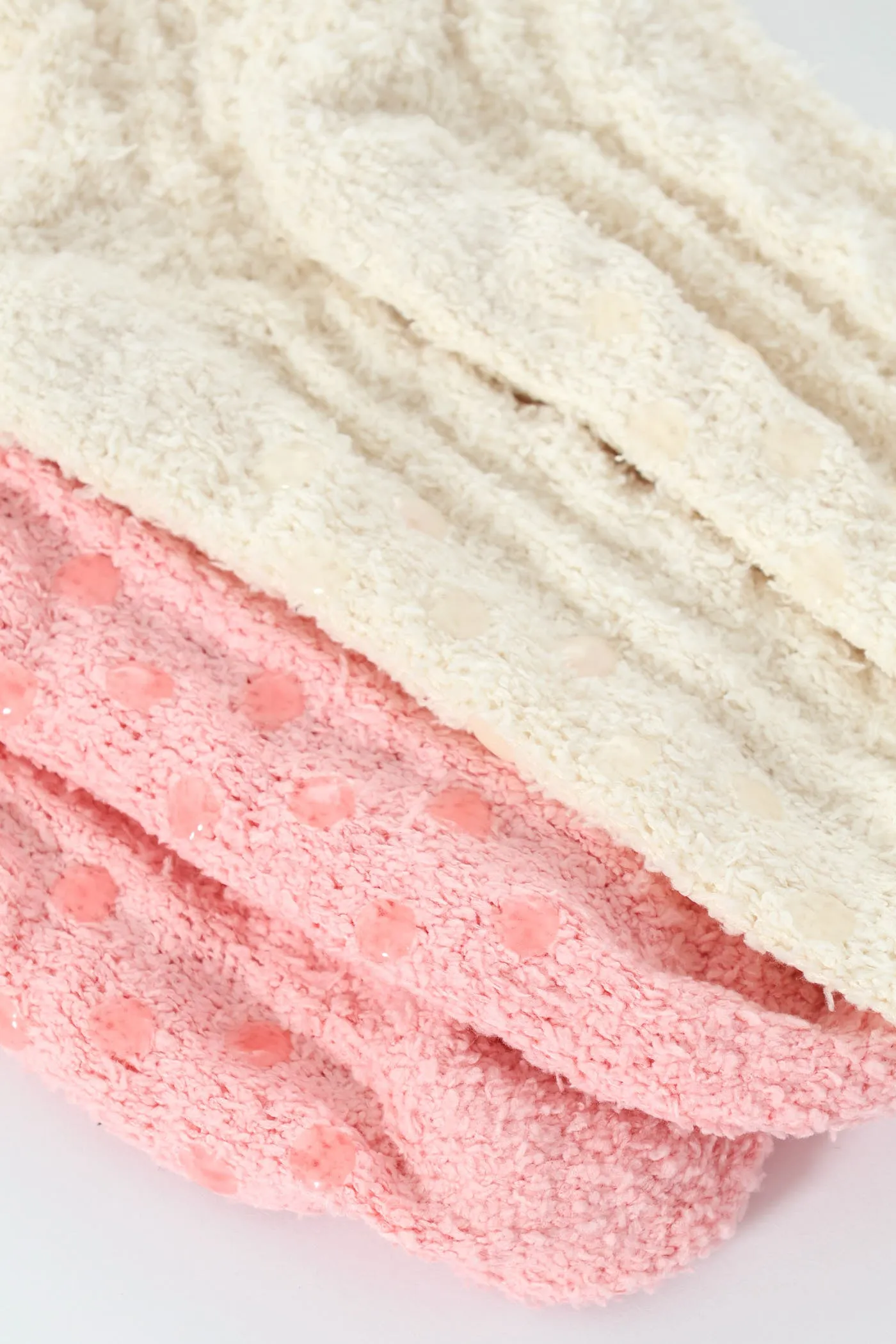 2 Pack Cosy Bows Sock - White/Pink sold by Edgars product image thumbnail 3