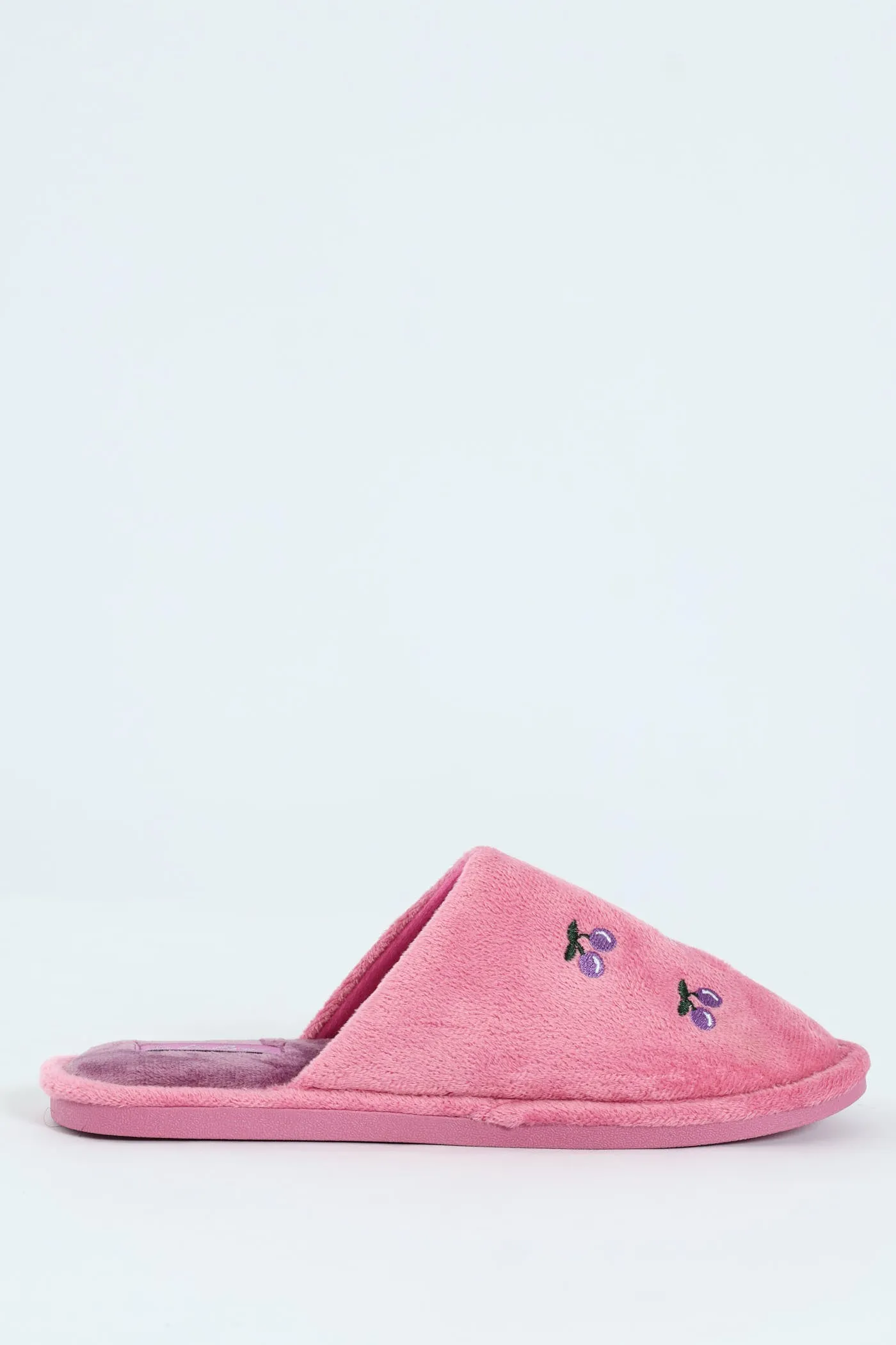 Cherry Embroidered Slipper - Mauve sold by Edgars product image thumbnail 3