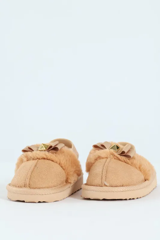 Pre-Girls Slingback Slipper - Stone sold by Edgars