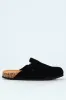 Microsuede Fashion Clog - Black sold by Edgars