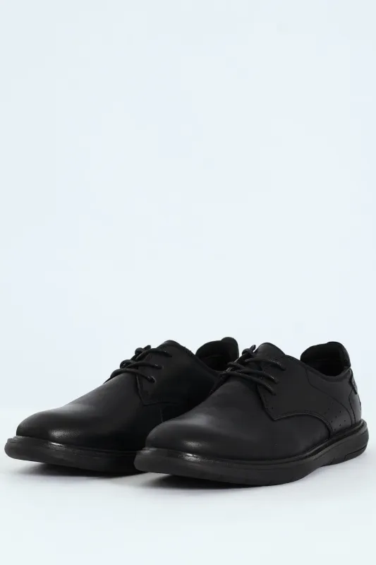 Lace Up Smart Casual Derby Shoe - Black sold by Edgars