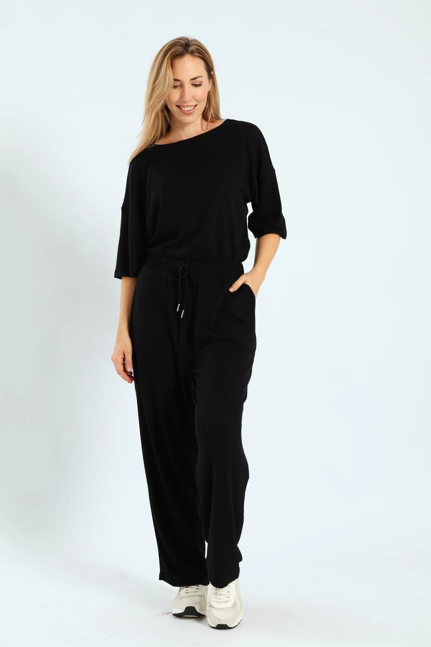 Waffle Jogger With Ties - Black sold by Edgars product image thumbnail 2