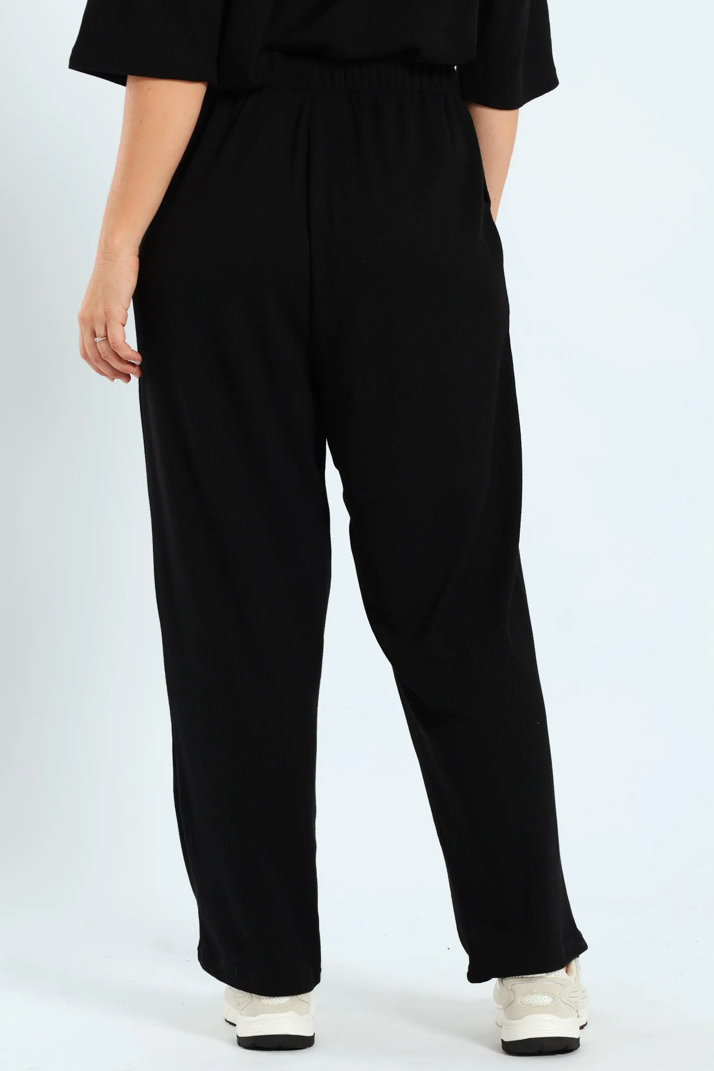 Waffle Jogger With Ties - Black sold by Edgars product image thumbnail 3