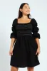 3/4 Center Stitch Smocked Mini Dress sold by Edgars