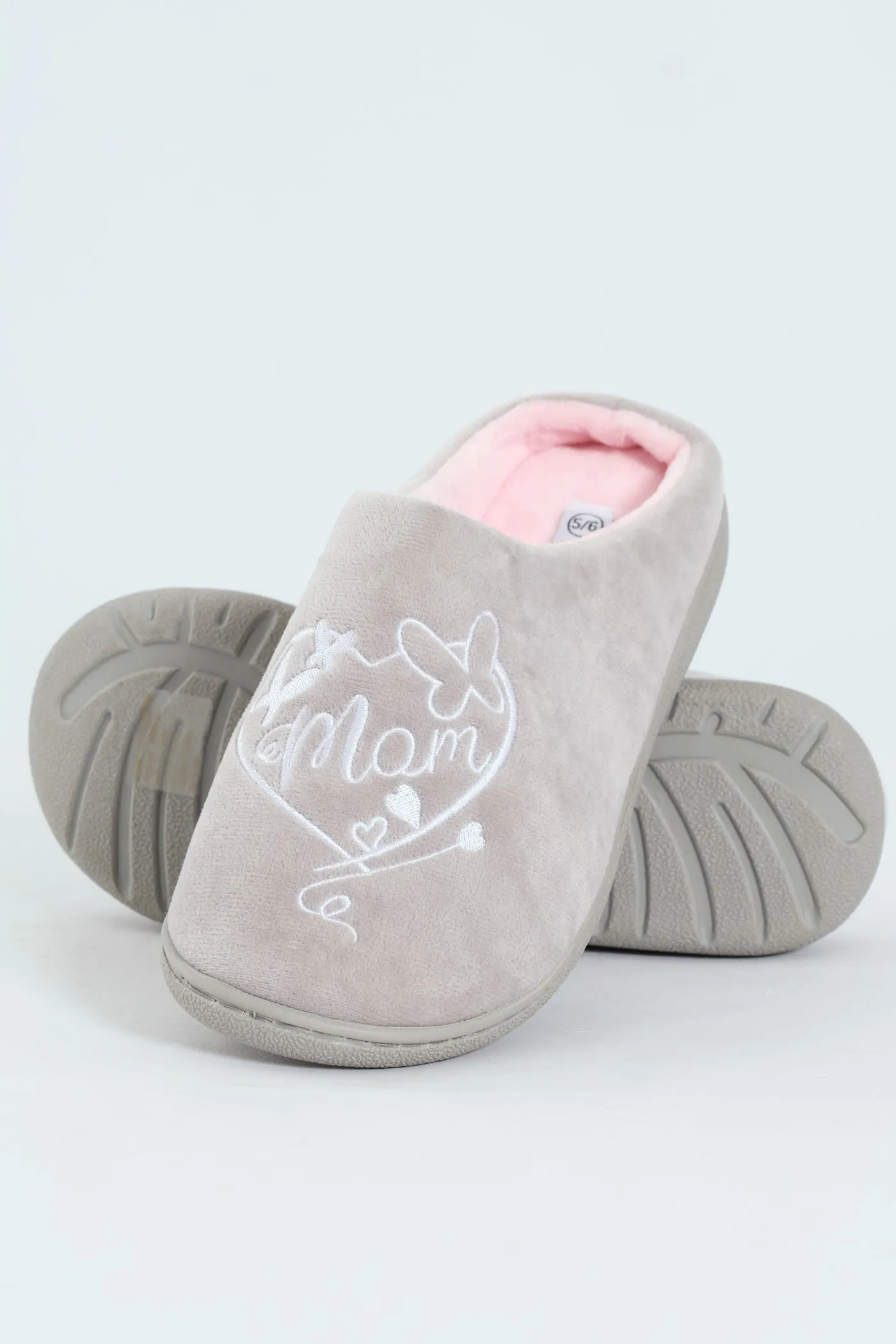 Classic Mule Slipper - Light Grey sold by Edgars