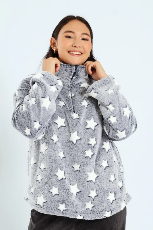 Crop Pullover Stars Snuggie sold by Edgars