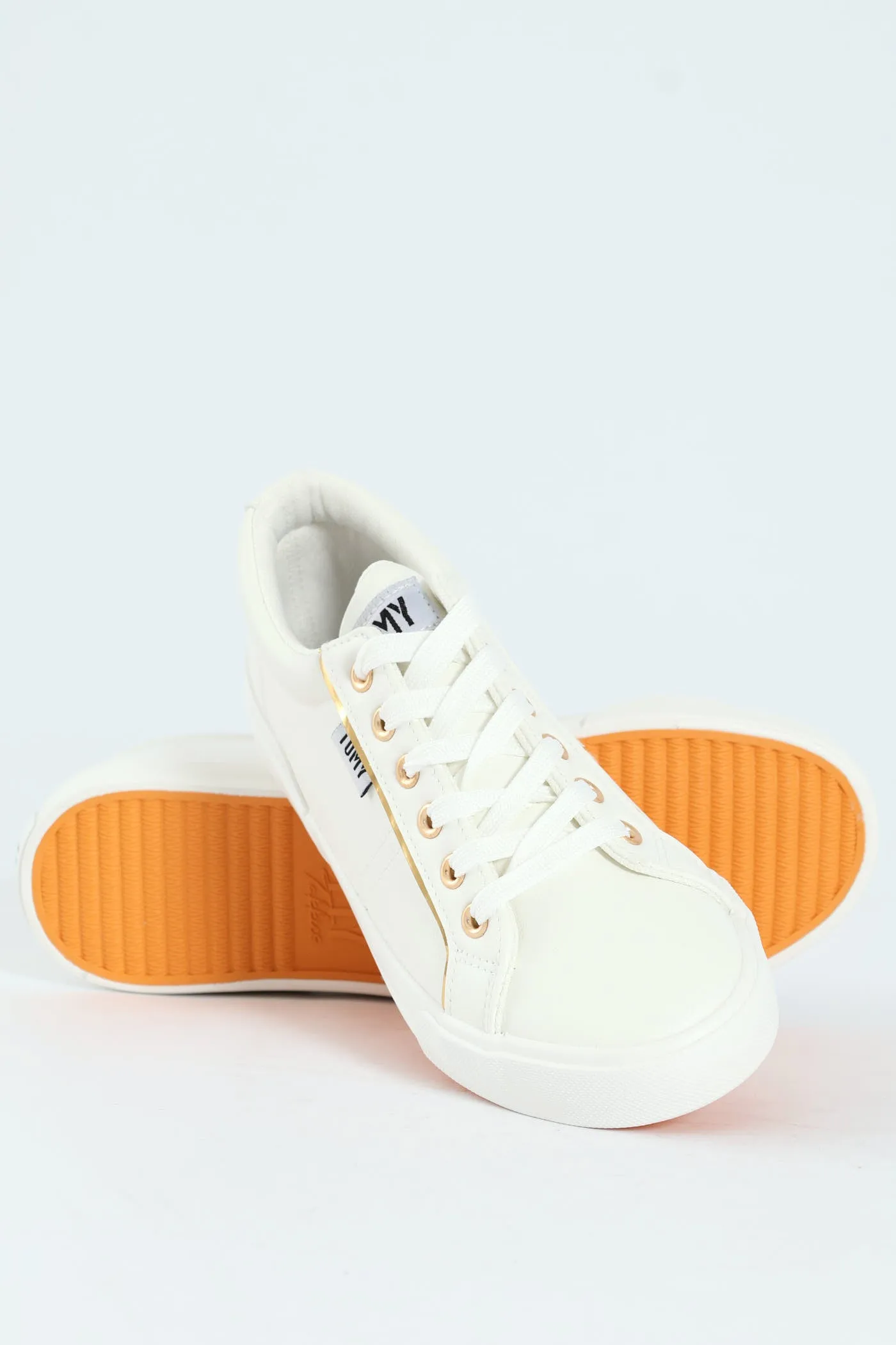 Emma Lace Up Sneaker - White sold by Edgars