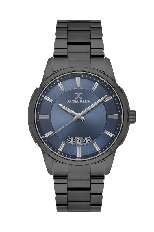 Gunmetal Case & Blue Dial Watch - Gunmetal sold by Edgars