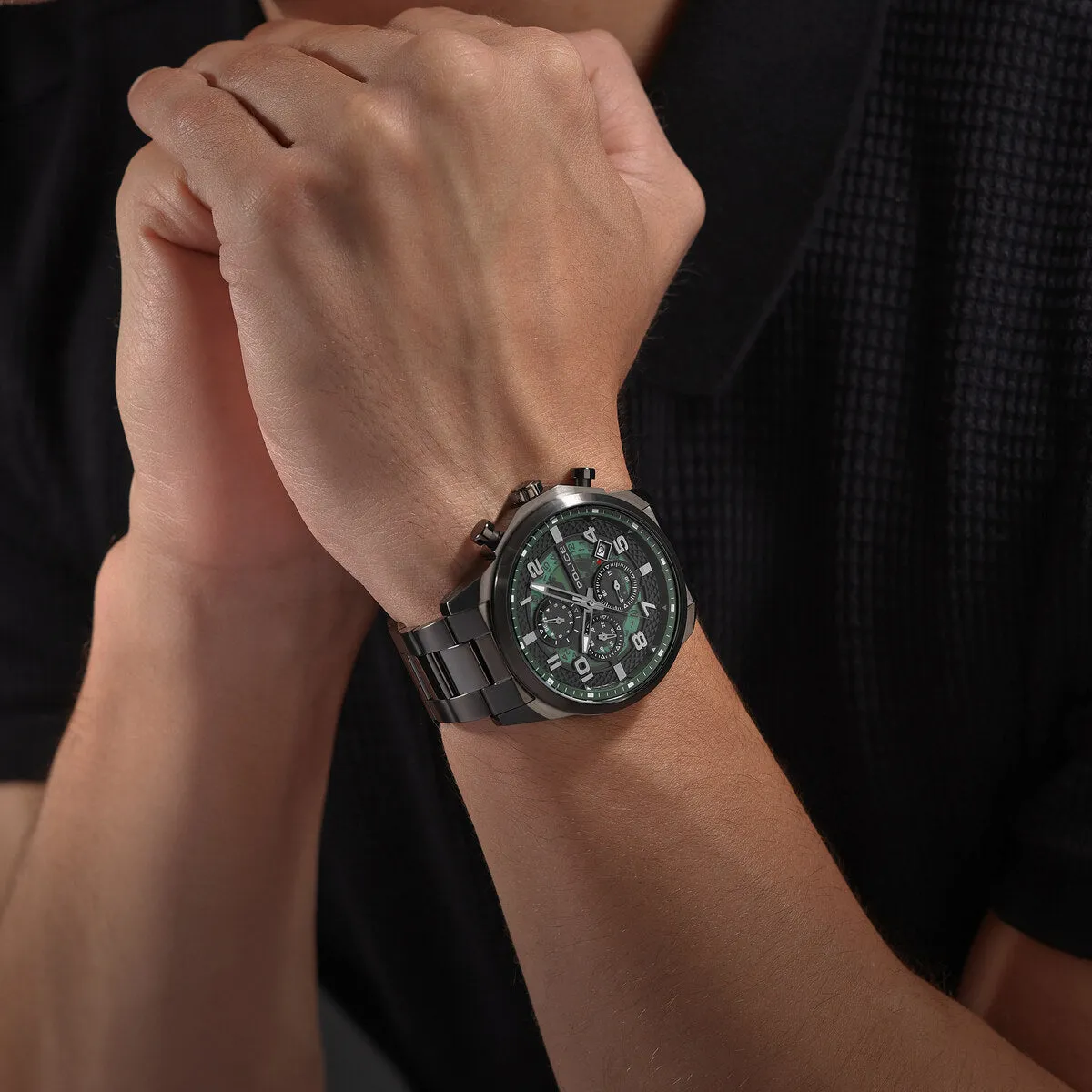 Gunmetal Case & Green Dial Watch With Gunmetal Strap sold by Edgars product image thumbnail 5