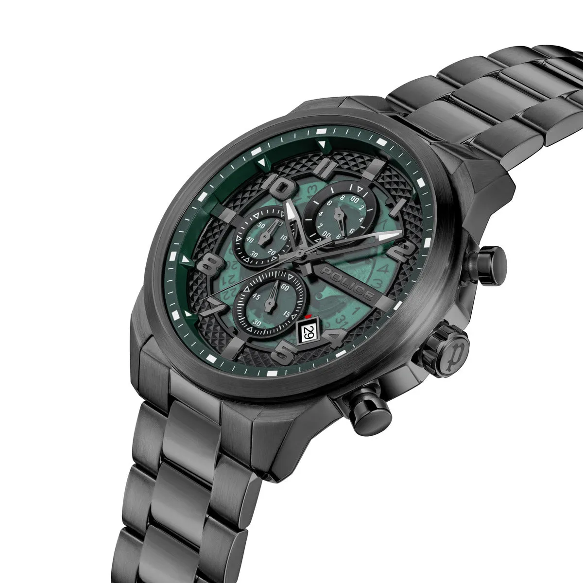 Gunmetal Case & Green Dial Watch With Gunmetal Strap sold by Edgars product image thumbnail 2