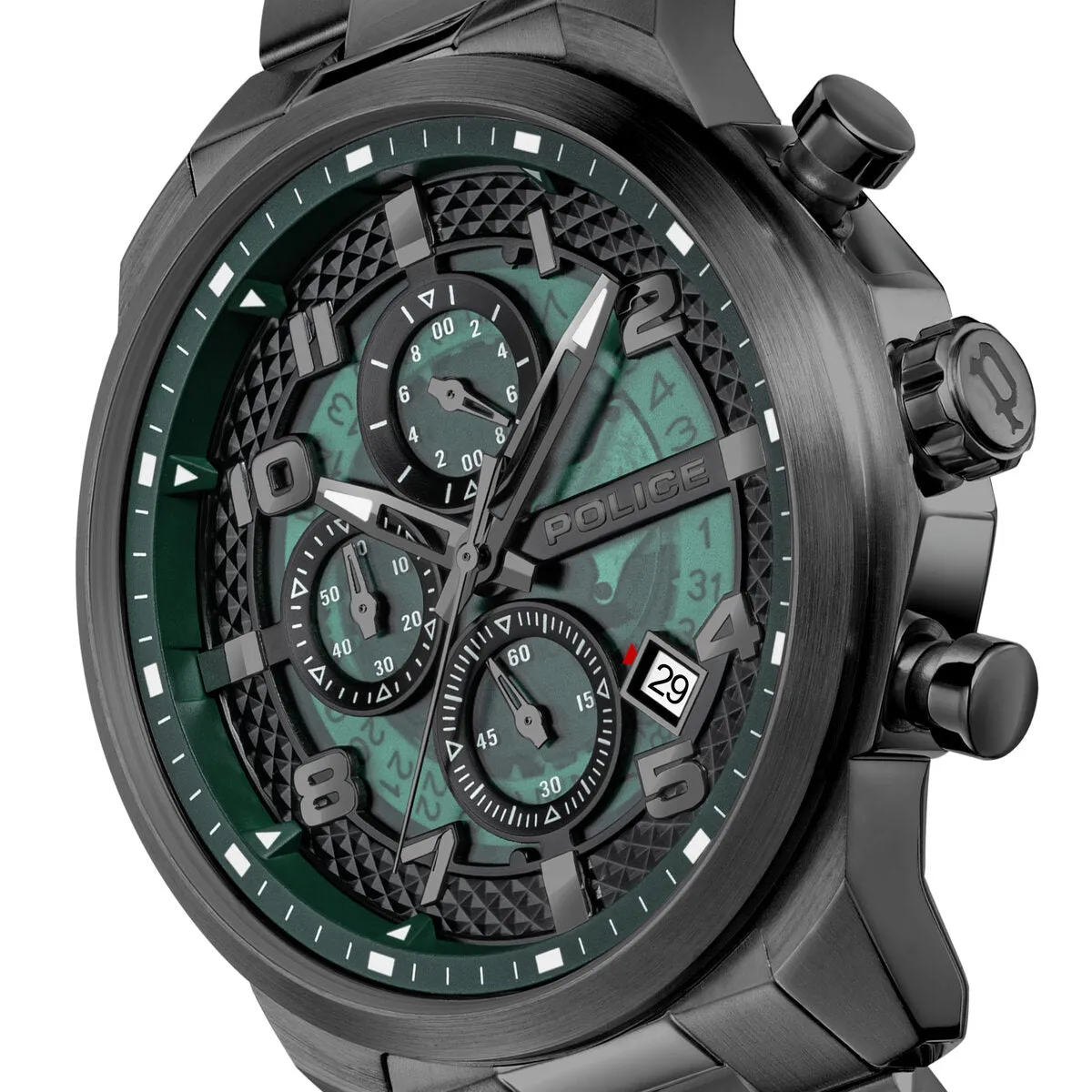 Gunmetal Case & Green Dial Watch With Gunmetal Strap sold by Edgars product image thumbnail 4