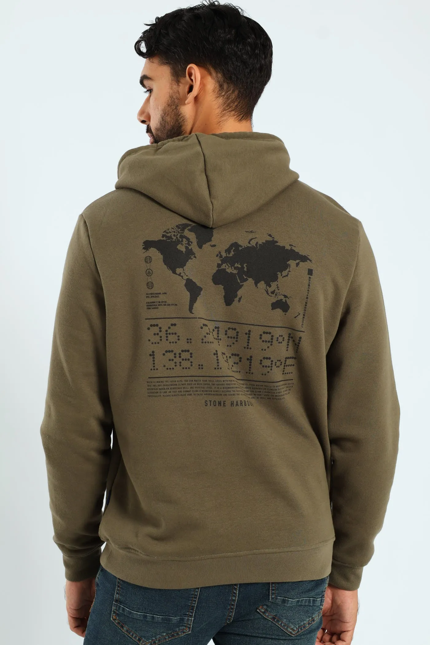 Geo Co-Ord Front & Back Hoodie - Fatigue sold by Edgars product image thumbnail 4