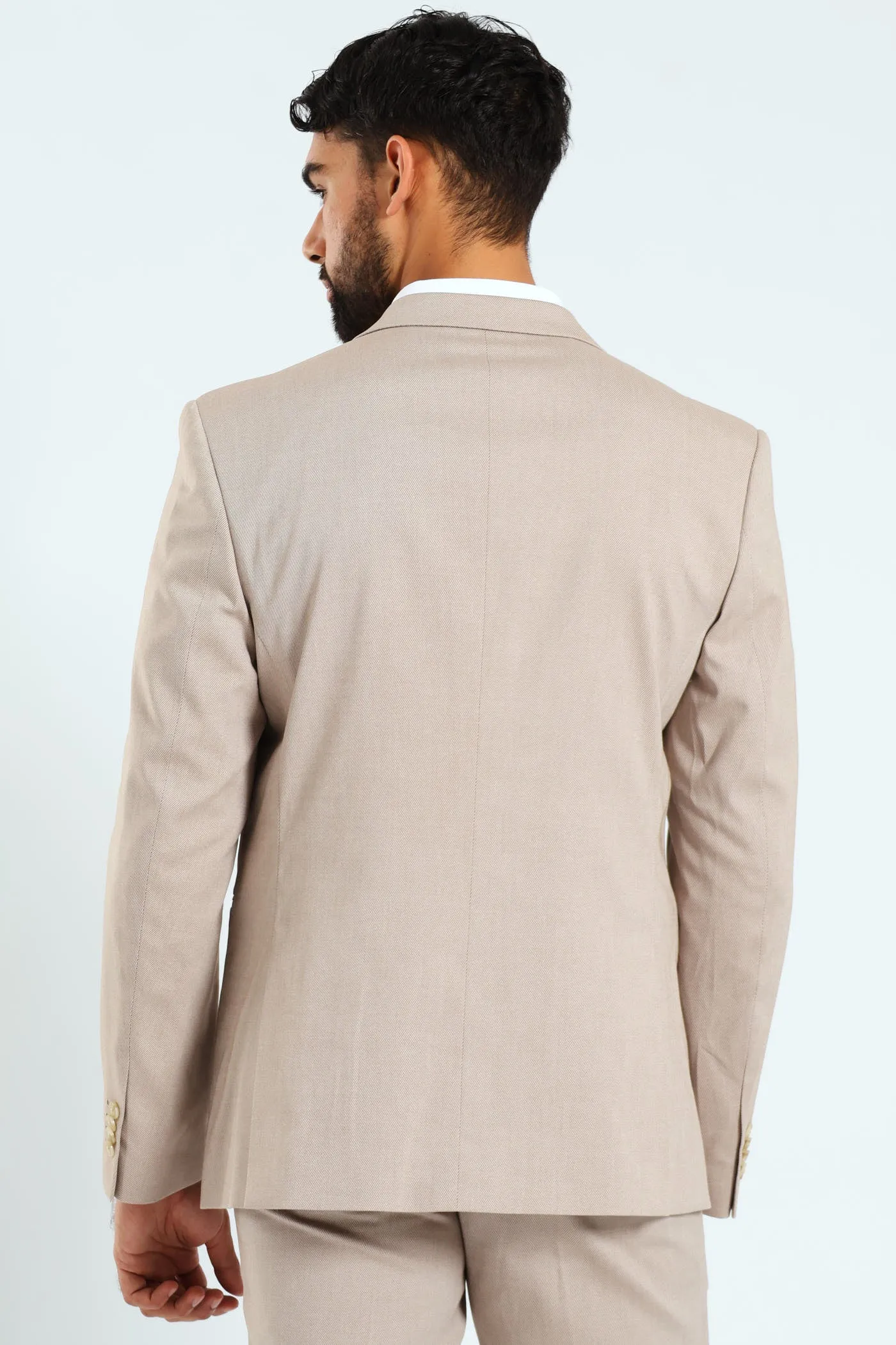 Regular Twill Suit Jacket - Natural sold by Edgars product image thumbnail 5