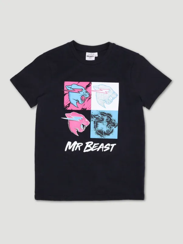 Boys Mr Beast Split Frame Tee sold by Edgars