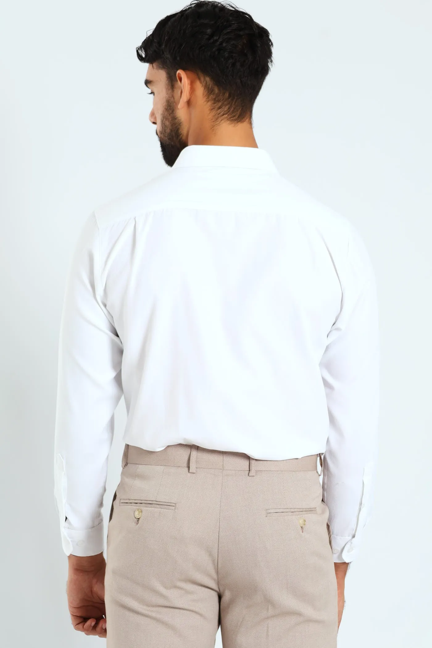 Tonal Check Textured Shirt - White sold by Edgars product image thumbnail 3