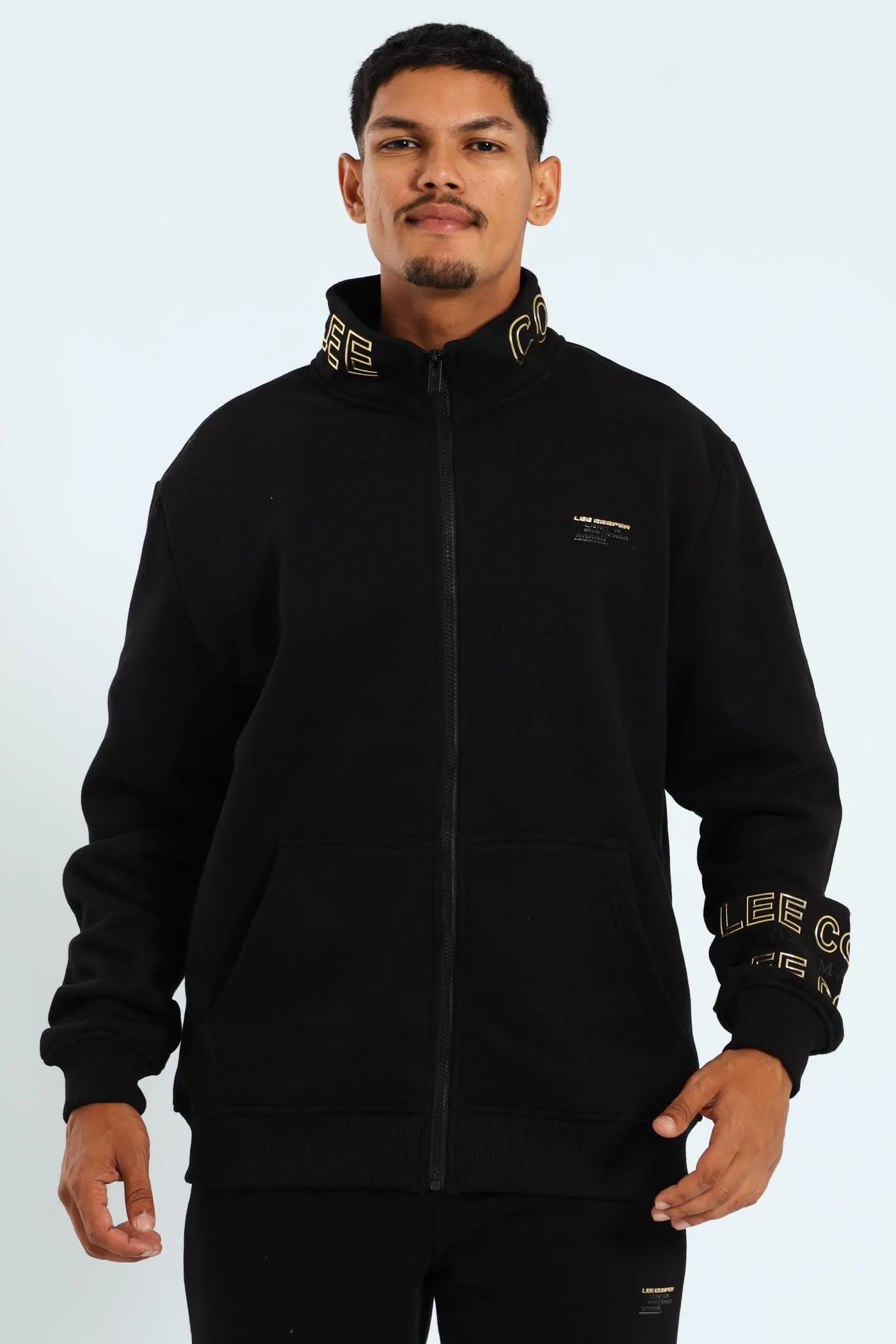 Nkosi Zip Through Fleece Jacket - Black sold by Edgars