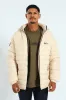 Billy Fur Lined Puffer - Stone sold by Edgars