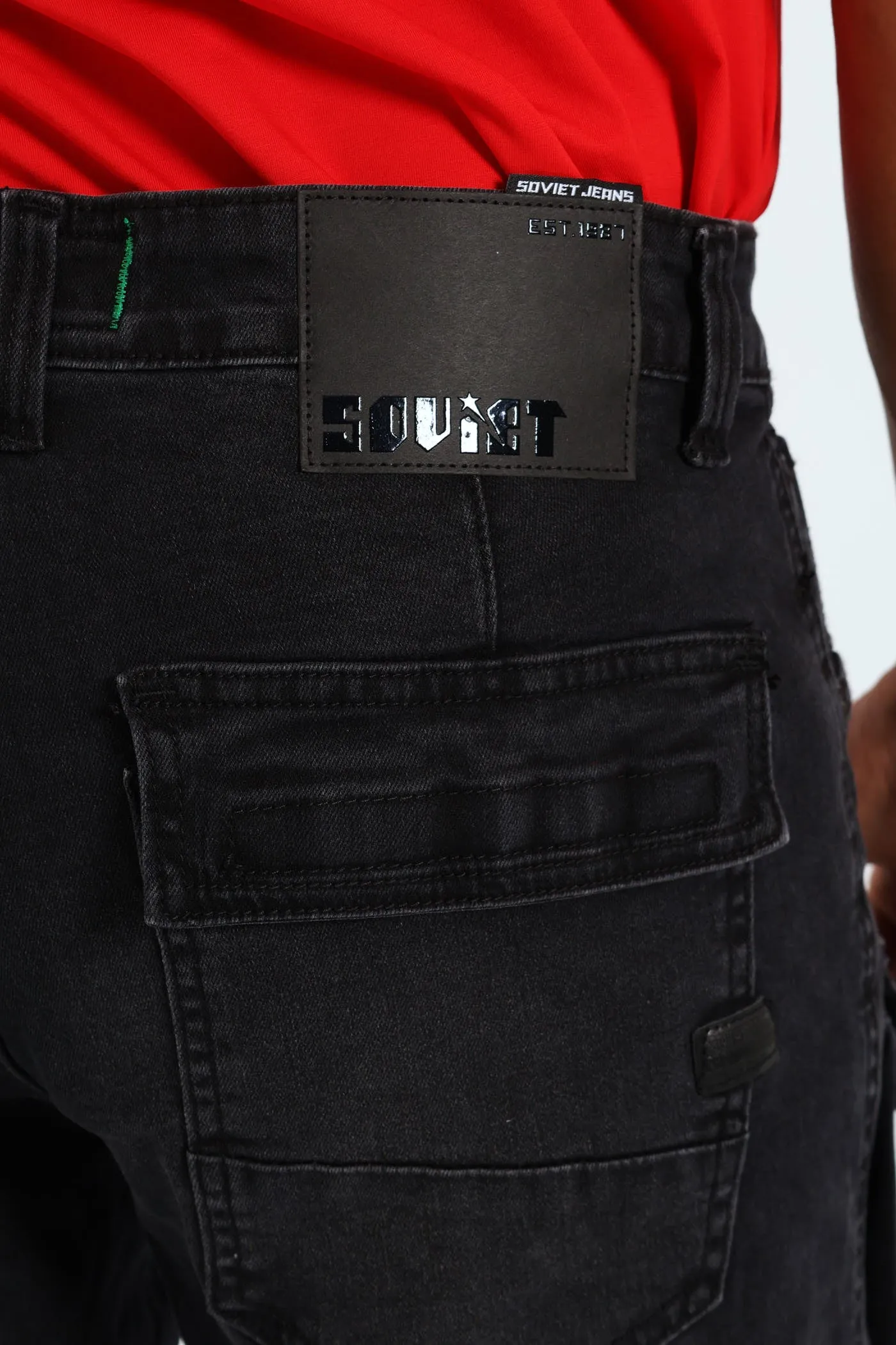 Gunner Cargo Pocket Denim - Black sold by Edgars product image thumbnail 4