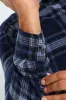 Long Sleeve Plaid Shirt - Navy sold by Edgars