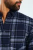 Long Sleeve Plaid Shirt - Navy sold by Edgars