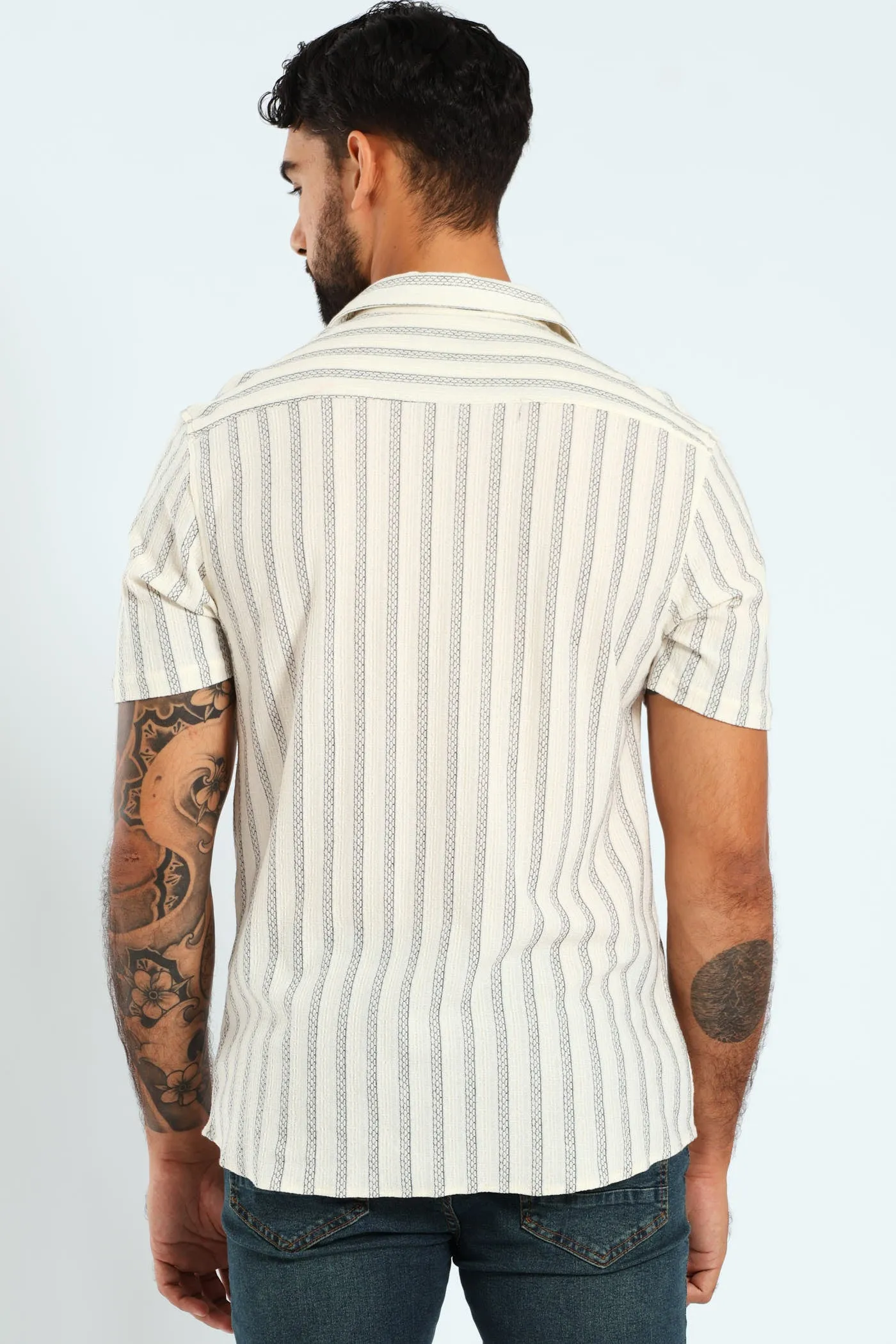 Surf Int Stripe Shirt - Ecru sold by Edgars product image thumbnail 3