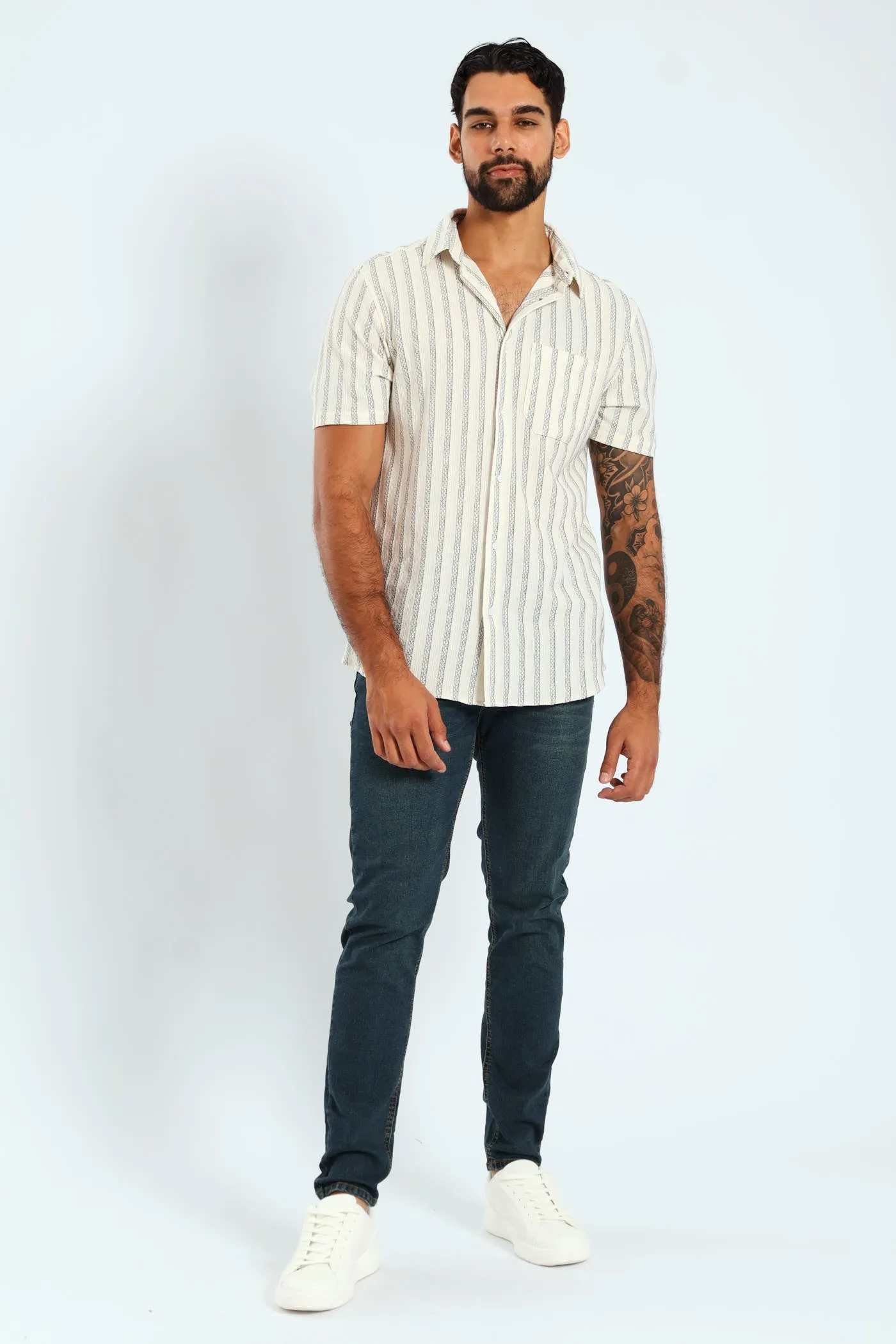 Surf Int Stripe Shirt - Ecru sold by Edgars product image thumbnail 2