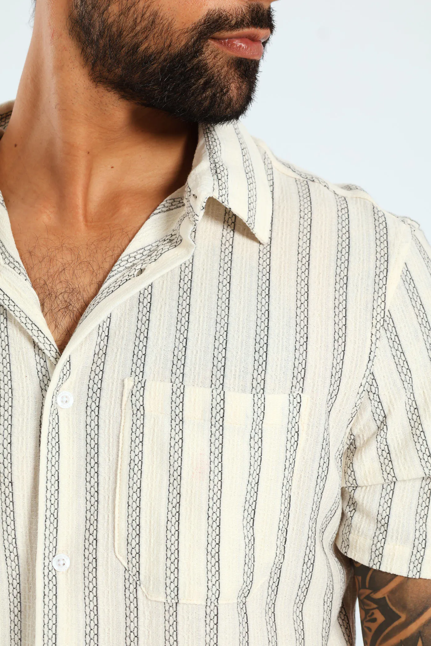 Surf Int Stripe Shirt - Ecru sold by Edgars product image thumbnail 4
