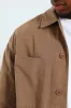 Heavy Wash Cotton Shirt - Taupe sold by Edgars