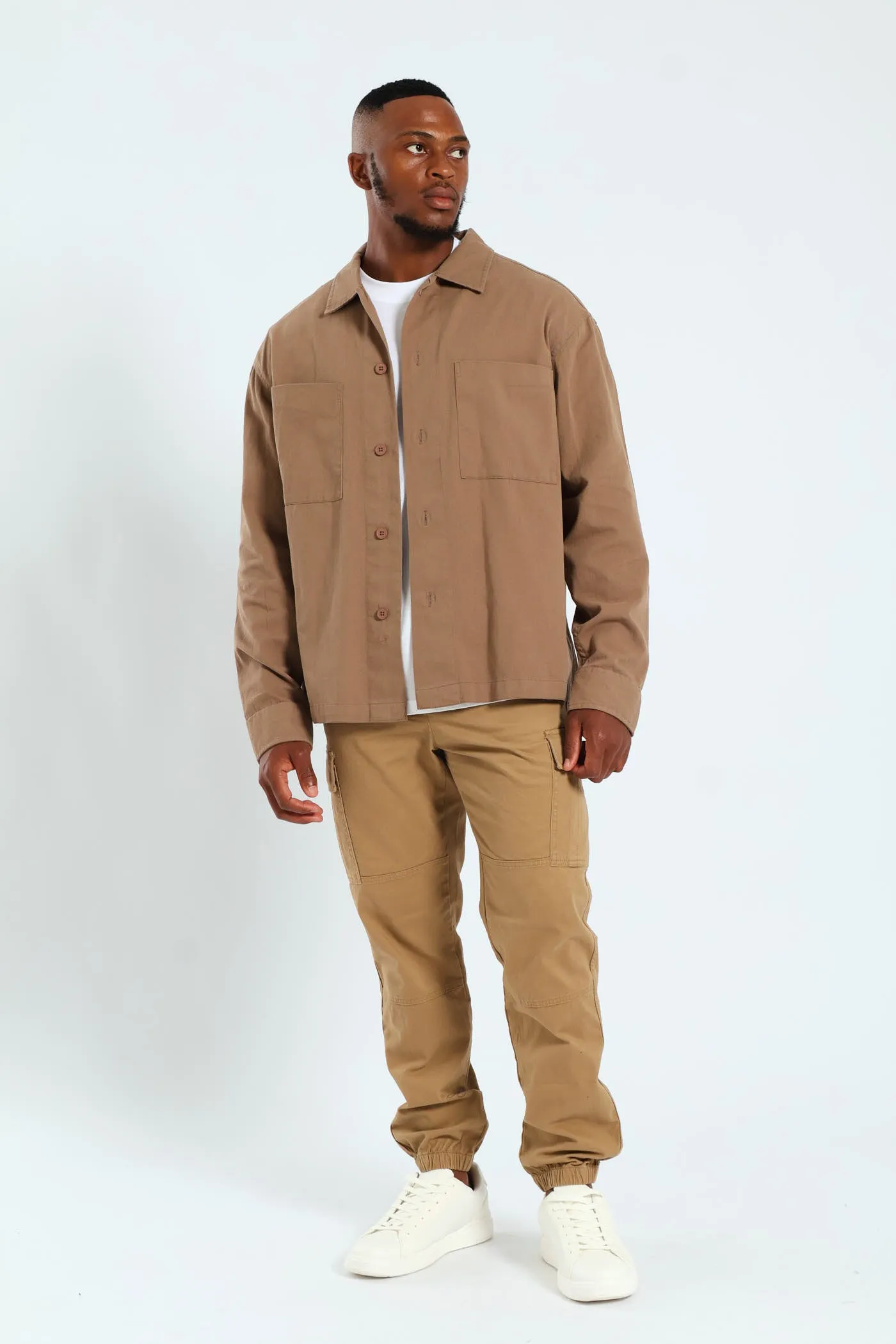 Heavy Wash Cotton Shirt - Taupe sold by Edgars product image thumbnail 2