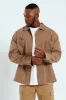 Heavy Wash Cotton Shirt - Taupe sold by Edgars