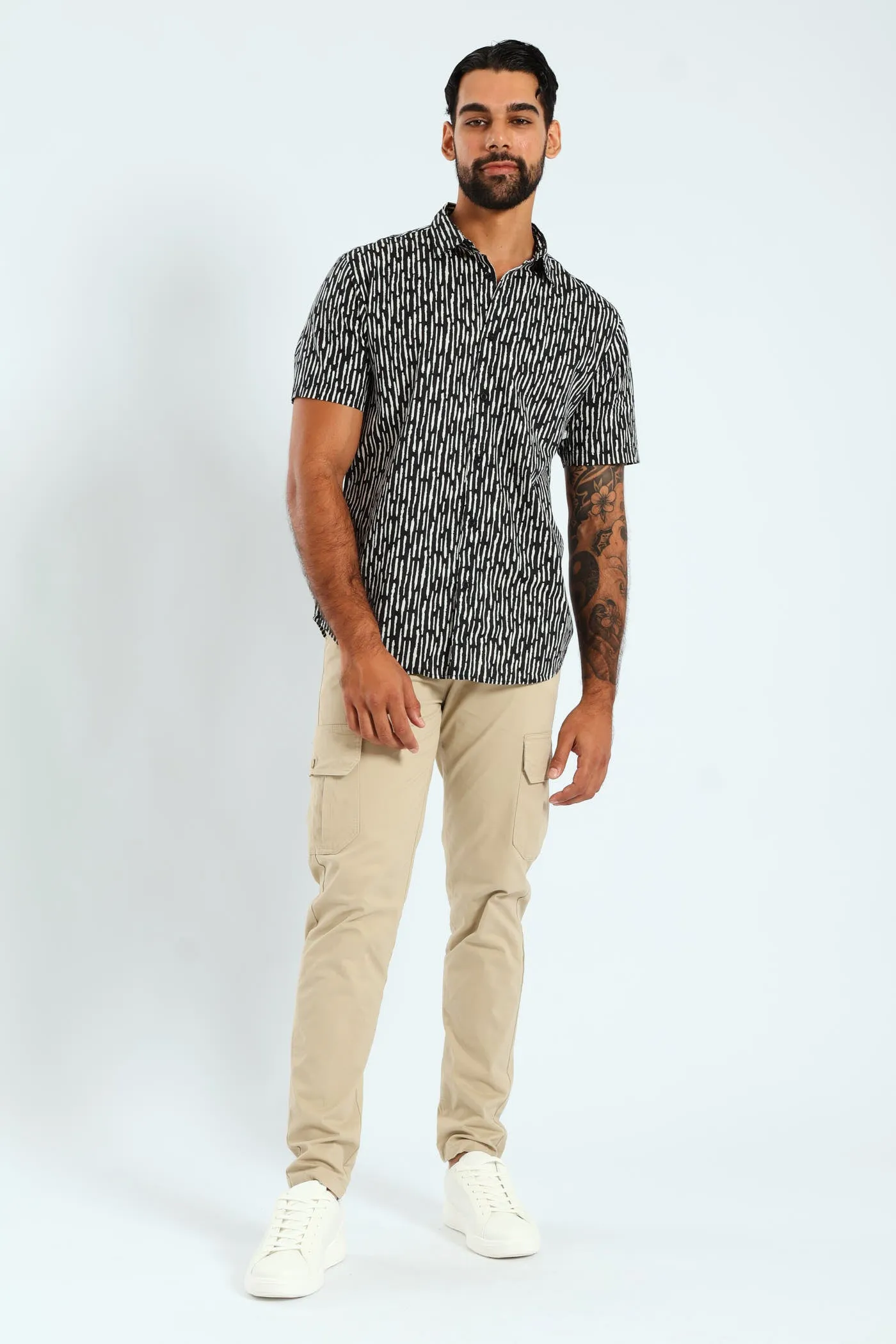 Cargo Pocket Pant - Stone sold by Edgars
